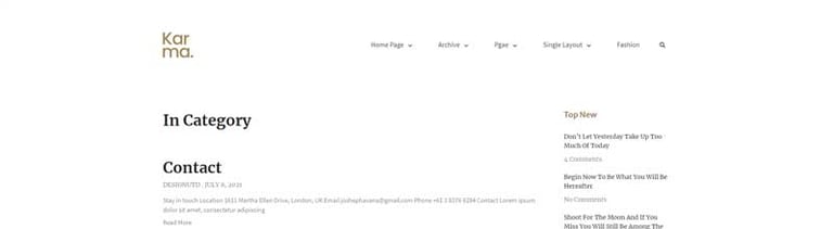 Karma - Blog & Magazine Elementor Template Kit