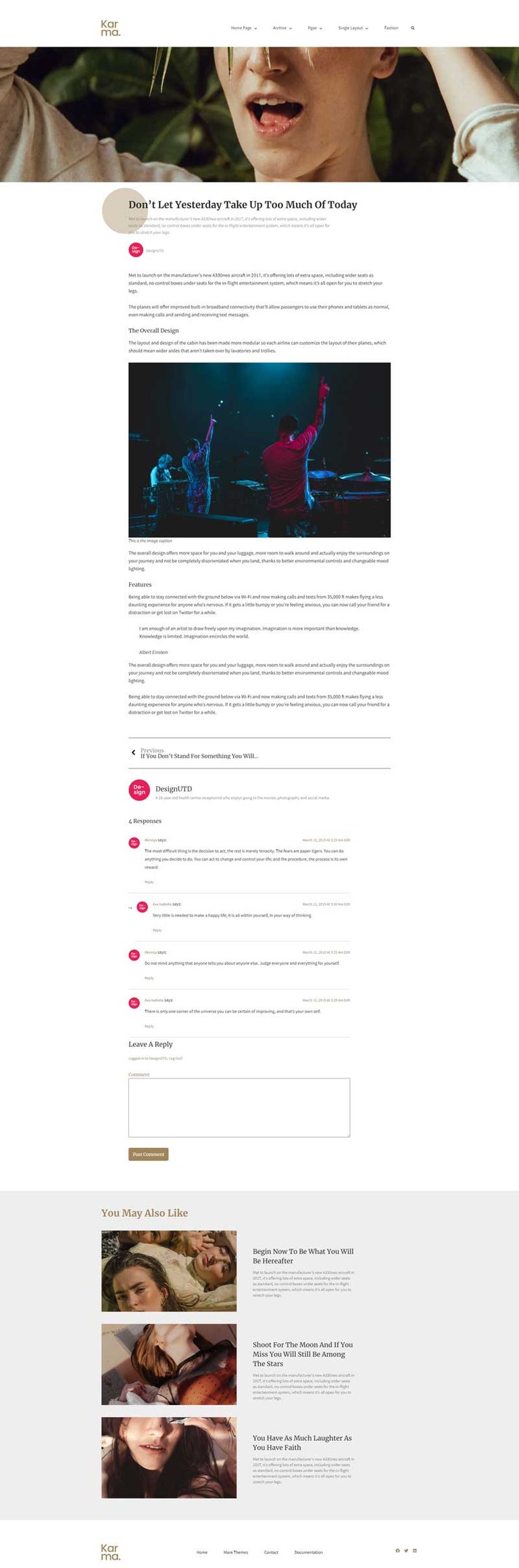 Karma - Blog & Magazine Elementor Template Kit