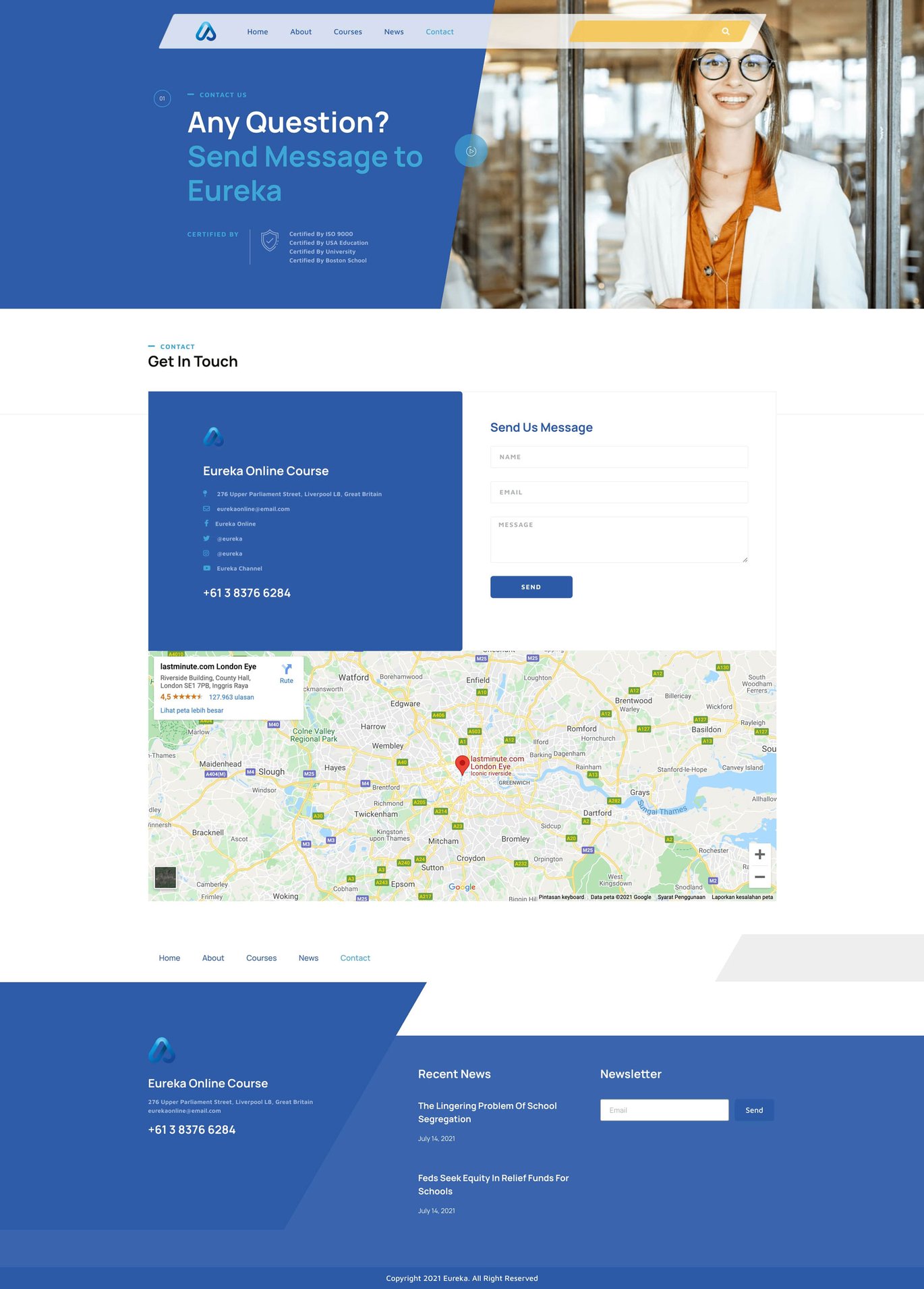 Eureka - Online Learning Elementor Template Kit, WP Template Kits ft ...