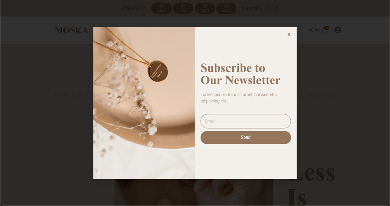 Moska - Fashion Jewelry Store WooCommerce Elementor Template Kit