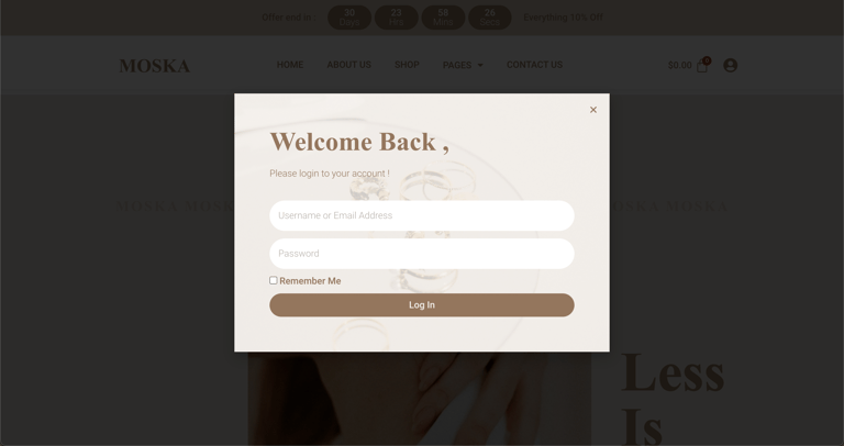 Moska - Fashion Jewelry Store WooCommerce Elementor Template Kit