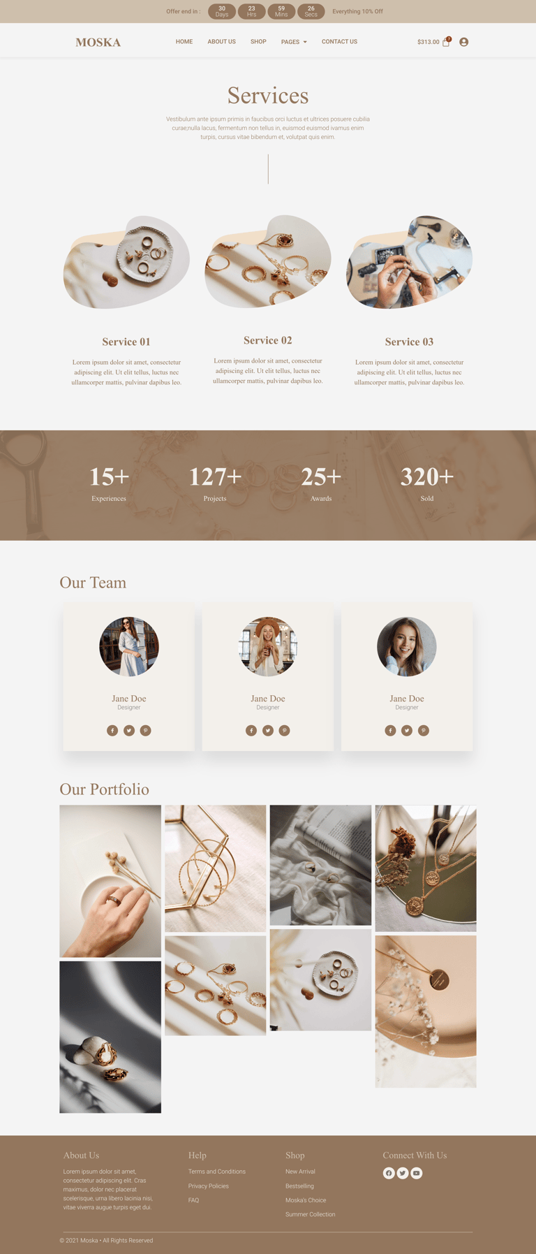 Moska - Fashion Jewelry Store WooCommerce Elementor Template Kit