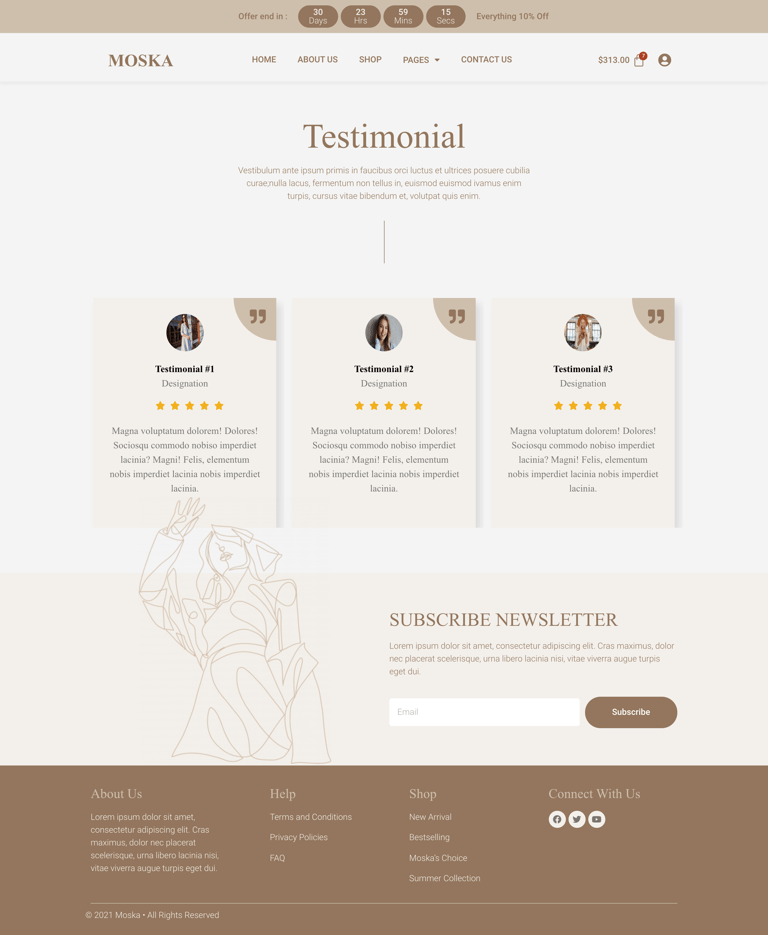 Moska - Fashion Jewelry Store WooCommerce Elementor Template Kit