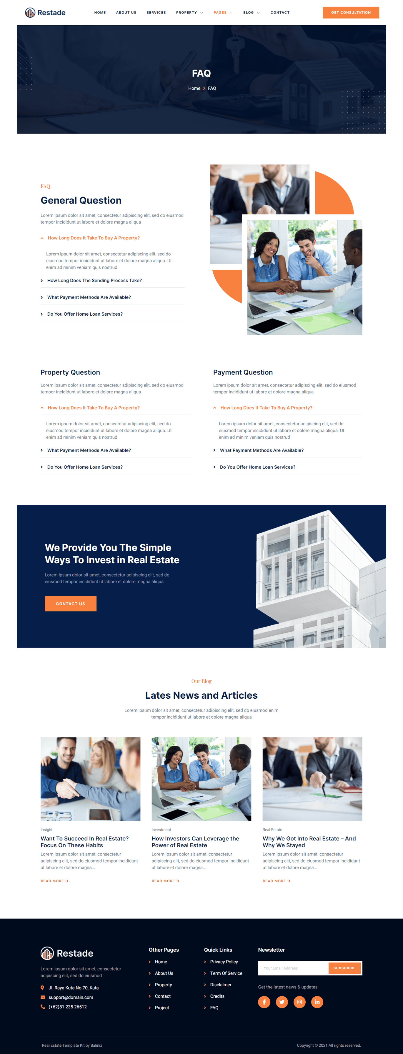 Restead – Real Estate & Property Elementor Template Kit, WP Template ...