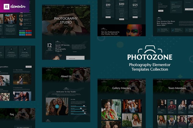 Photozone – Photography Elementor Po Template Kit