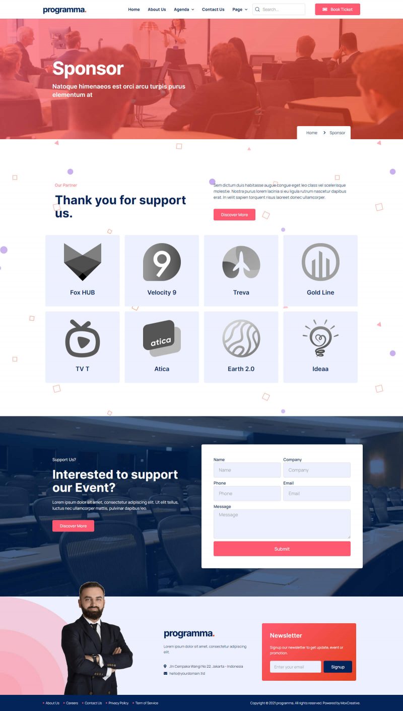 Programma - Event & Conference Elementor Template Kit, WP Template Kits ...