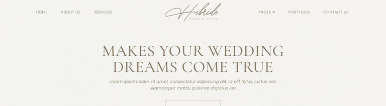 Hibride – Bridal Photography & Wedding Planner Elementor Template Kit