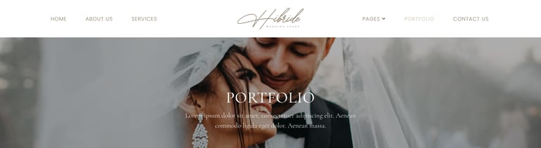 Hibride – Bridal Photography & Wedding Planner Elementor Template Kit
