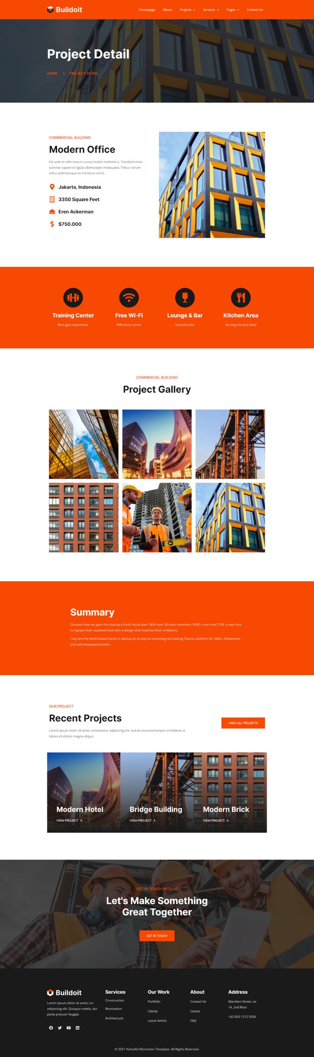 Buildoit | Construction & Building Elementor Template Kit, WP Template ...