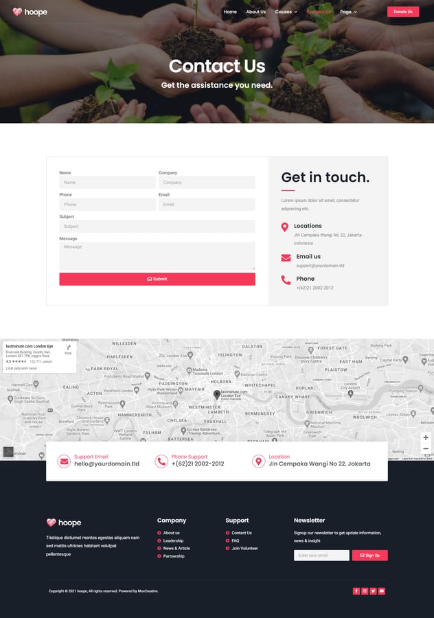 Hoope - Charity & Donation Elementor Template Kit