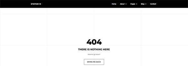 D'Interior - Interior Design Elementor Pro Full Site Template Kit