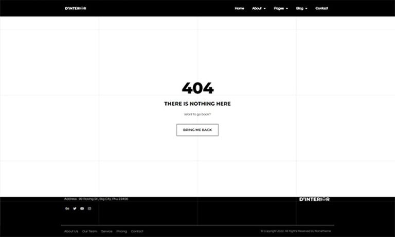 D'Interior - Interior Design Elementor Pro Full Site Template Kit