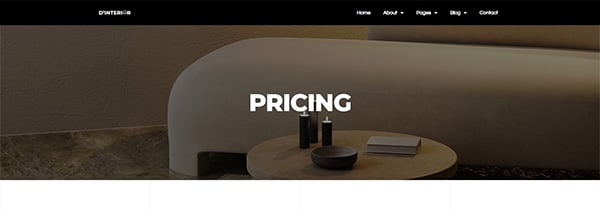 D'Interior - Interior Design Elementor Pro Full Site Template Kit