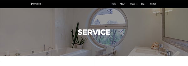 D'Interior - Interior Design Elementor Pro Full Site Template Kit