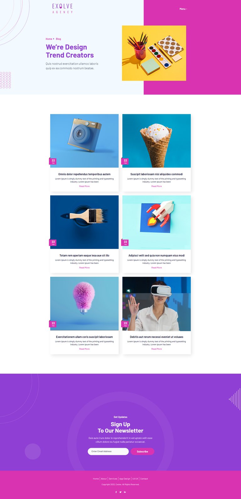 Exolve | Creative Portfolio Elementor Template Kit