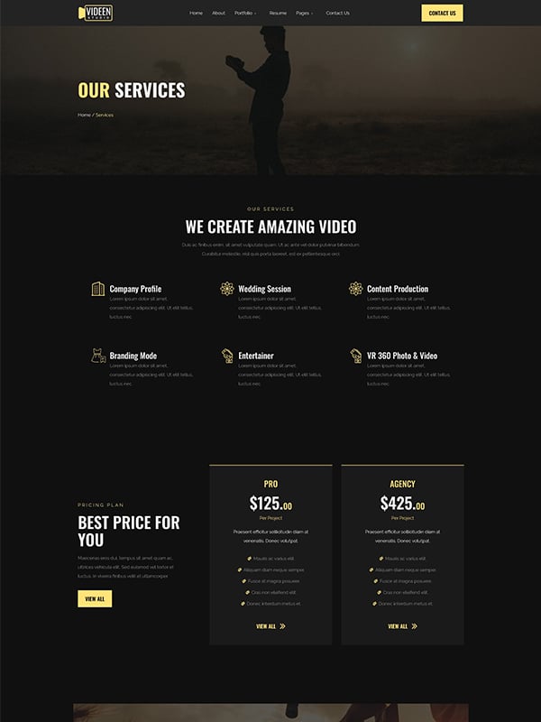 Videen - Video Editor Studio Elementor Template Kit