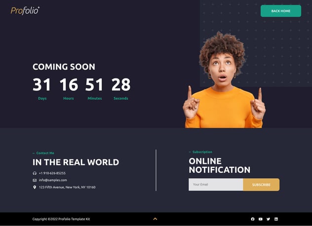 Profolio - CV Resume Portfolio Elementor Template Kit