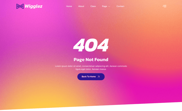 Wigglez — Template Kit para Aerobic & Zumba Studio Elementor