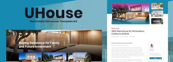 UHouse - Real Estate Elementor Template Kit