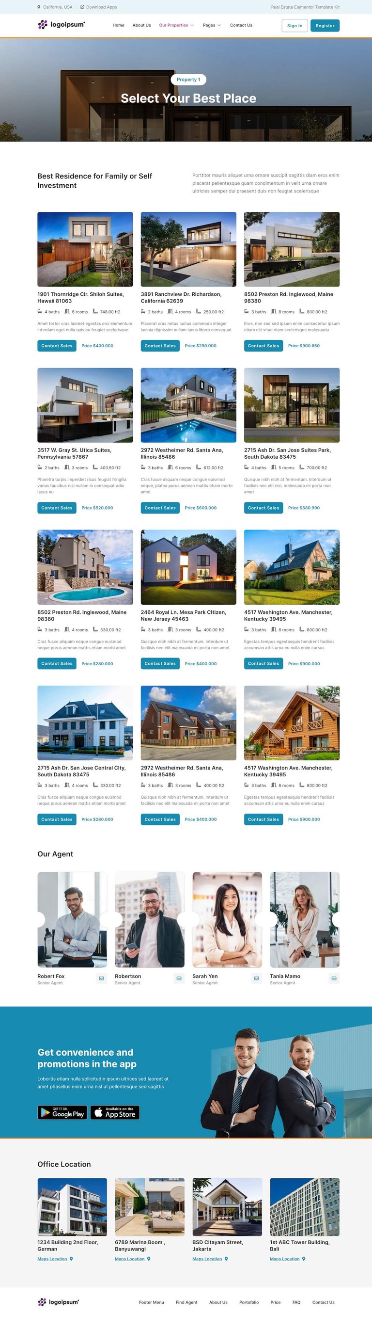 UHouse - Real Estate Elementor Template Kit