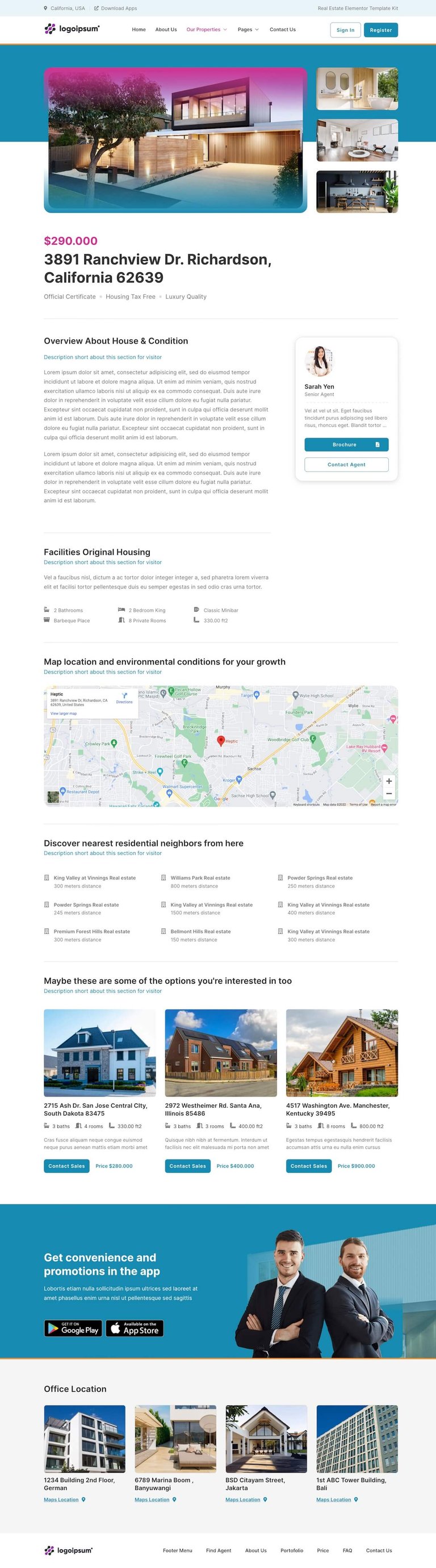 UHouse - Real Estate Elementor Template Kit