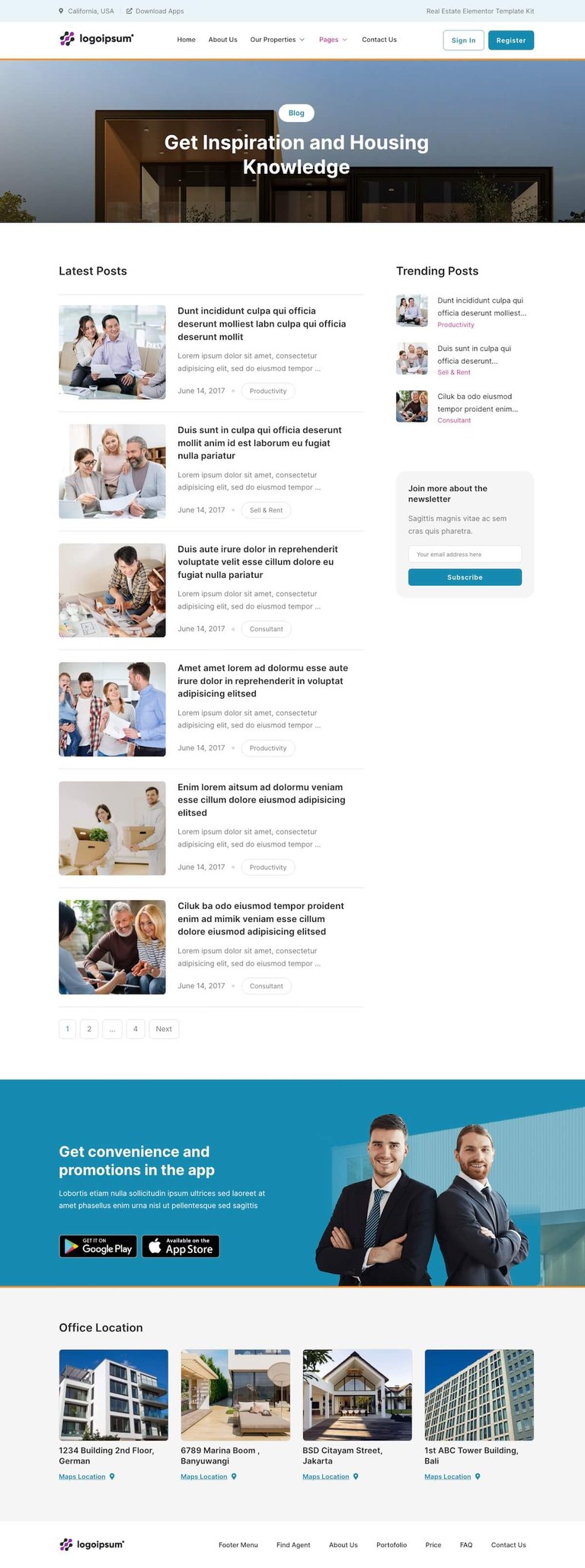 UHouse - Real Estate Elementor Template Kit