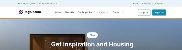 UHouse - Real Estate Elementor Template Kit