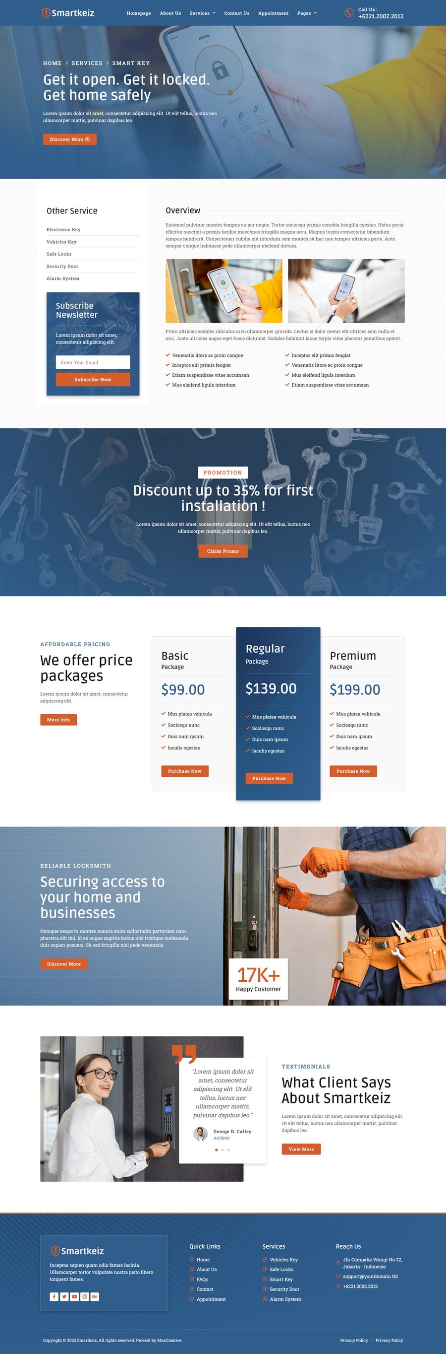 Smartkeiz - Locksmith Service Elementor Template Kit, WP Template Kits ...