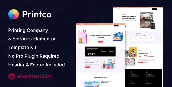 Printco - Printing Company & Services Elementor Template Kit, WP ...