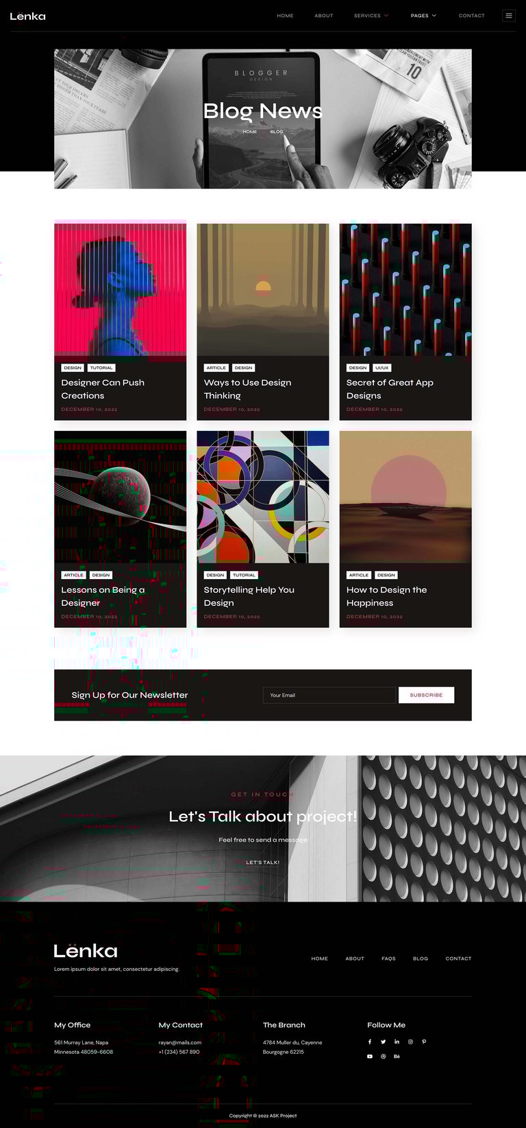 Lenka - Creative Digital Agency Elementor Template Kit