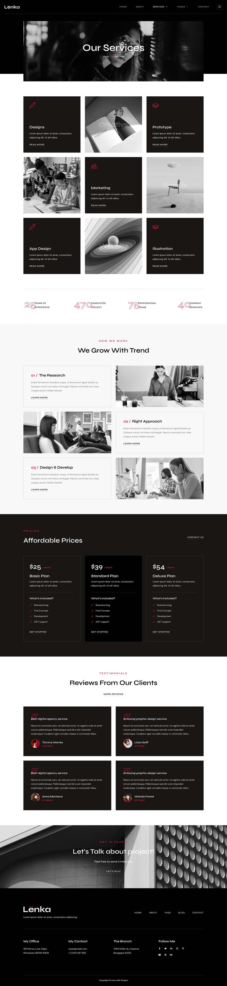 Lenka - Creative Digital Agency Elementor Template Kit