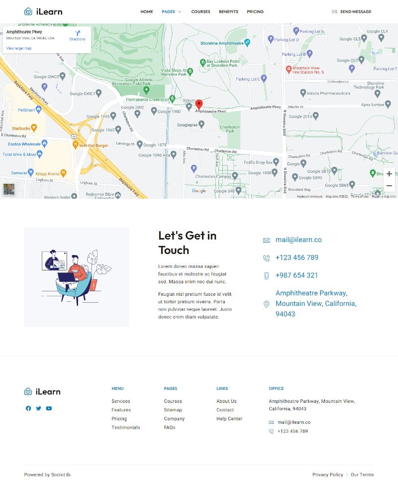 iLearn - Online Education Course Elementor Template Kit, WP Template ...