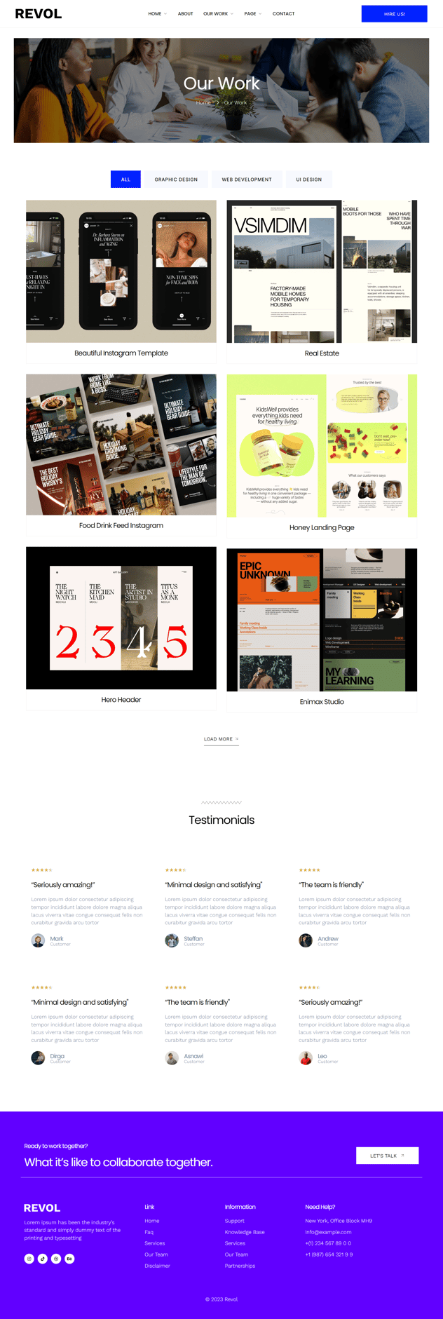Revol - Digital Marketing Agency Elementor Template Kit