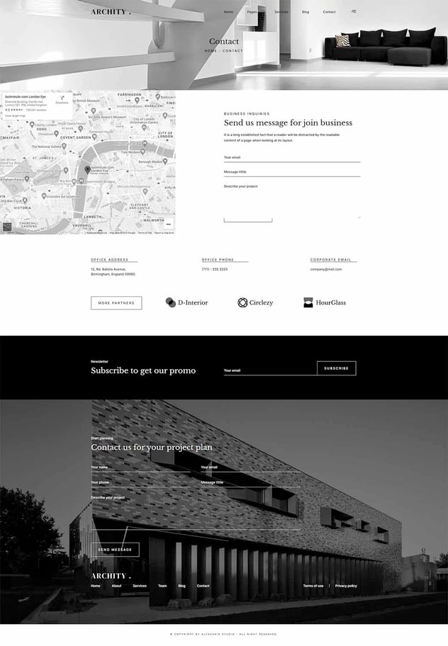 Archity - Architecture Studio Elementor Template Kit