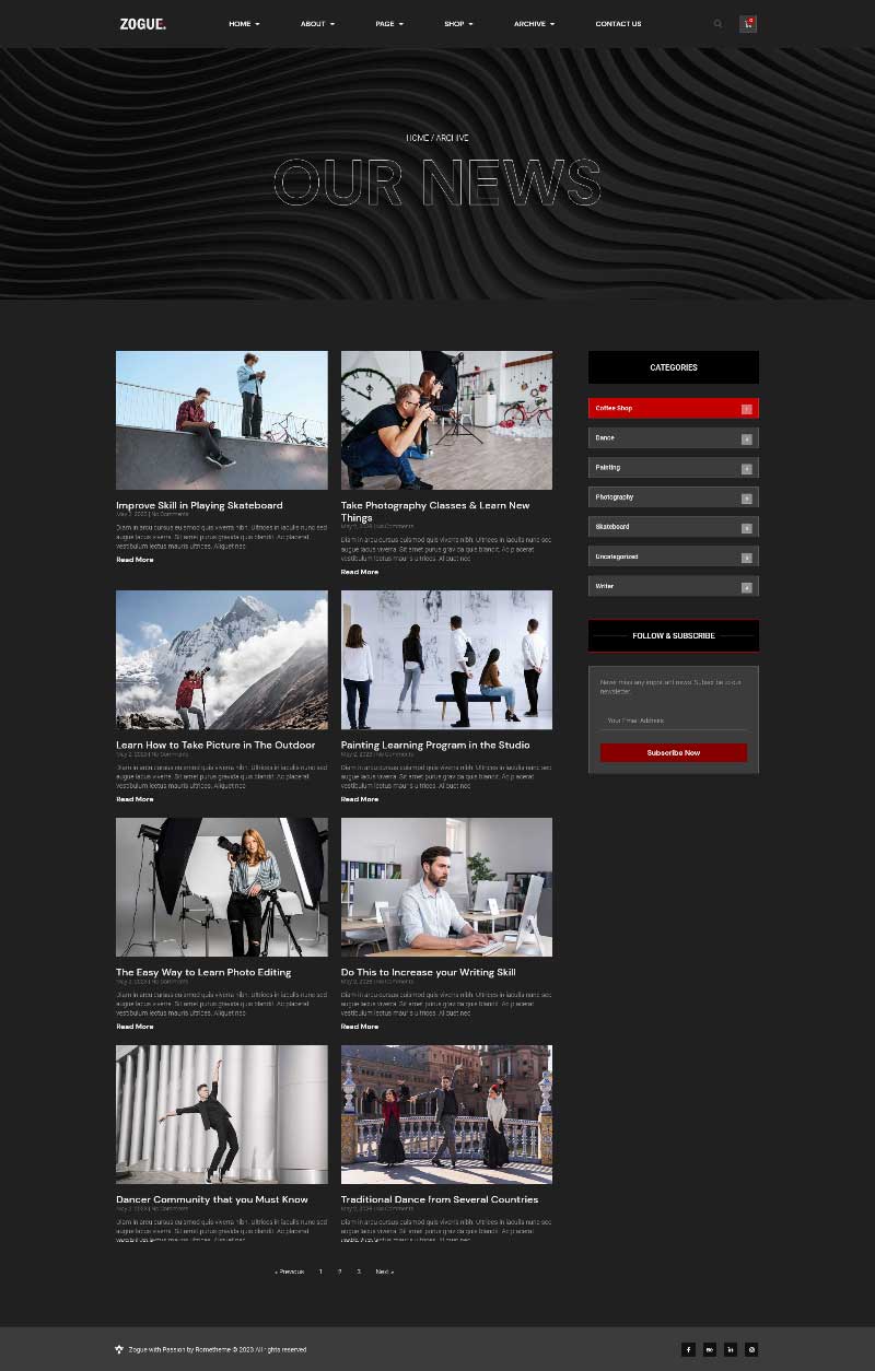 Zogue - Creative Blog & Magazine Elementor Pro Template Kit - Design ...