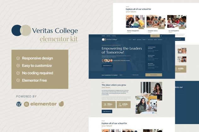 Veritas - University and School Elementor Template Kit