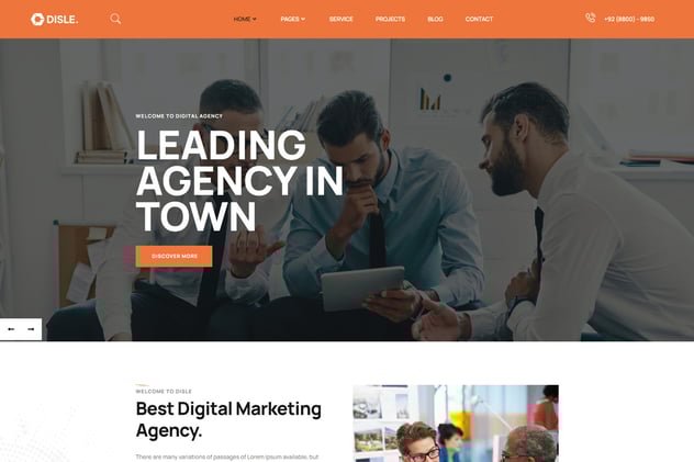 Disle - Digital Agency Elementor Template Kit