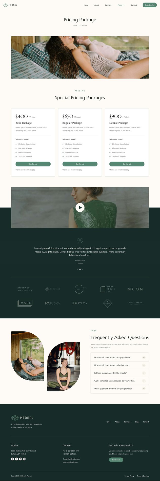 Medral - Alternative Medicine Website Elementor Template Kit