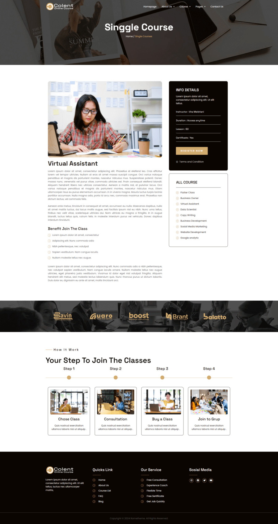 Colent - Online Course Elementor Template Kit, WP Template Kits ft ...