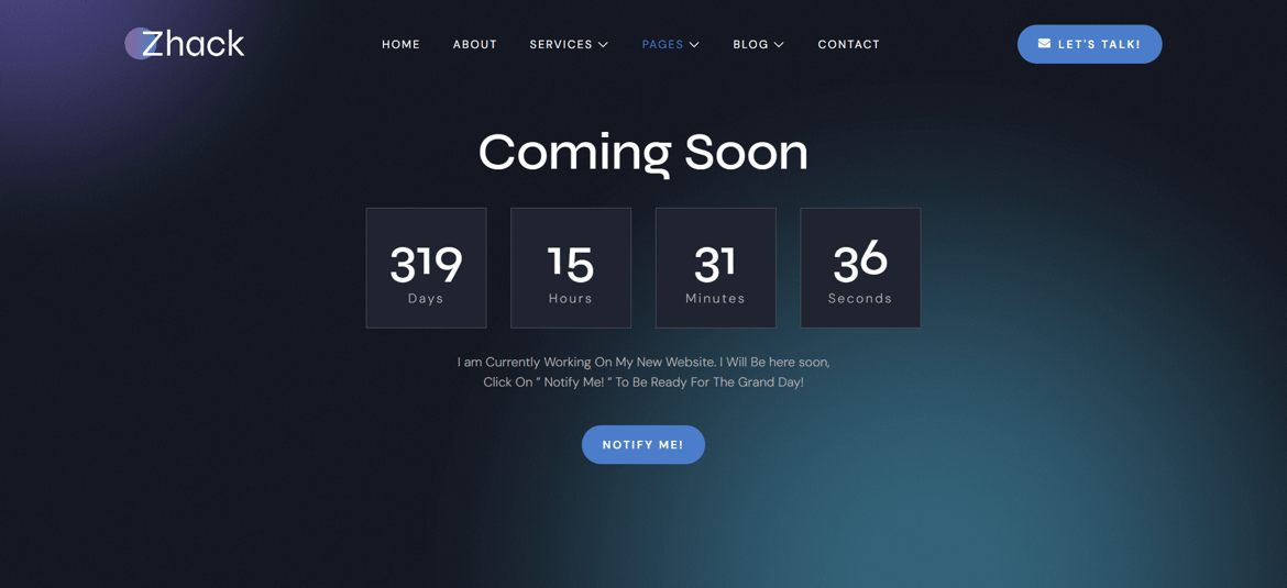 Zhack - Personal Portfolio & Resume Elementor Template Kit, WP Template ...