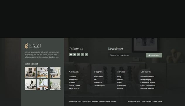 Envi - Interior Design & Architecture Elementor Template Kit, WP ...