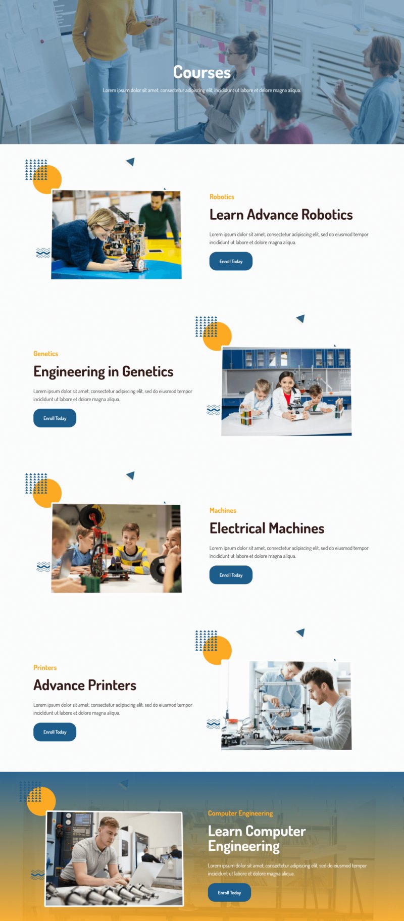 Schooly - Education & Online Courses Elementor Pro Template Kit, WP ...