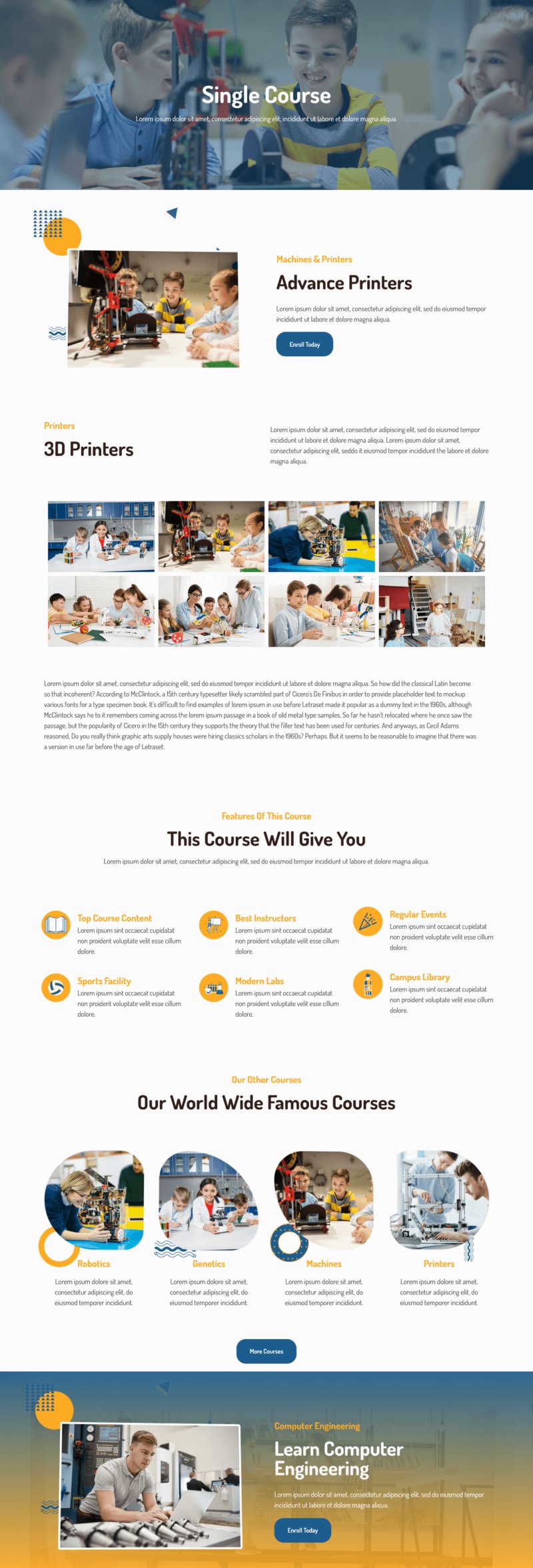 Schooly - Education & Online Courses Elementor Pro Template Kit, WP ...