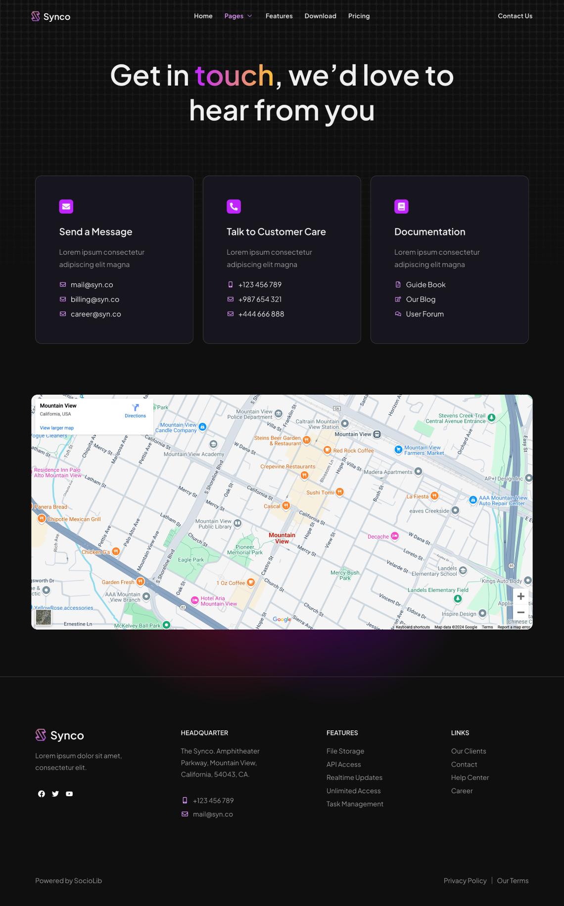 Synco - SaaS & Software Showcase Elementor Template Kit, WP Template ...