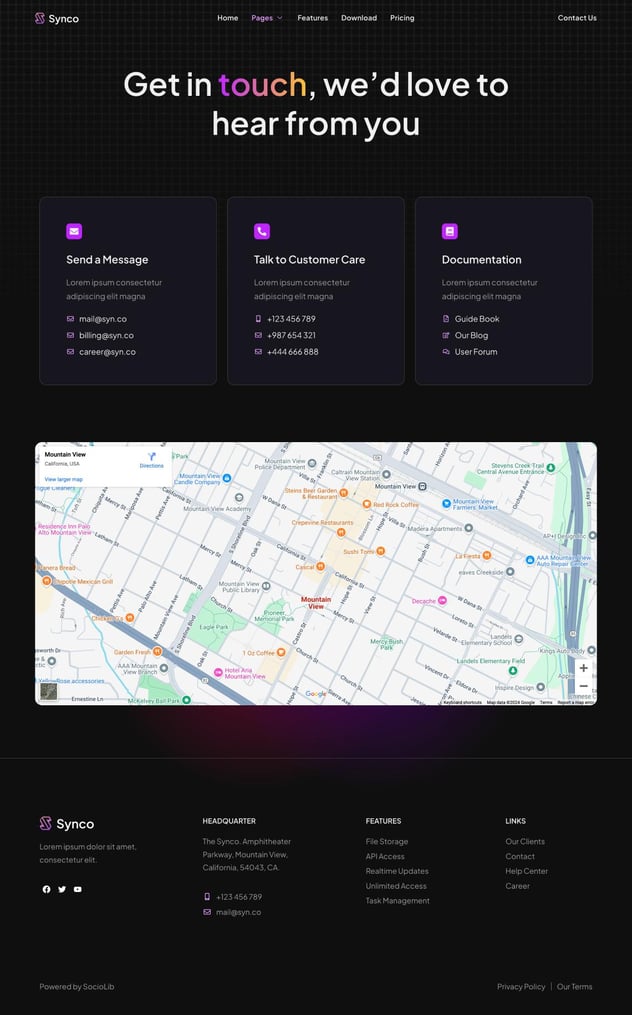 Synco - SaaS & Software Showcase Elementor Template Kit, WP Template ...