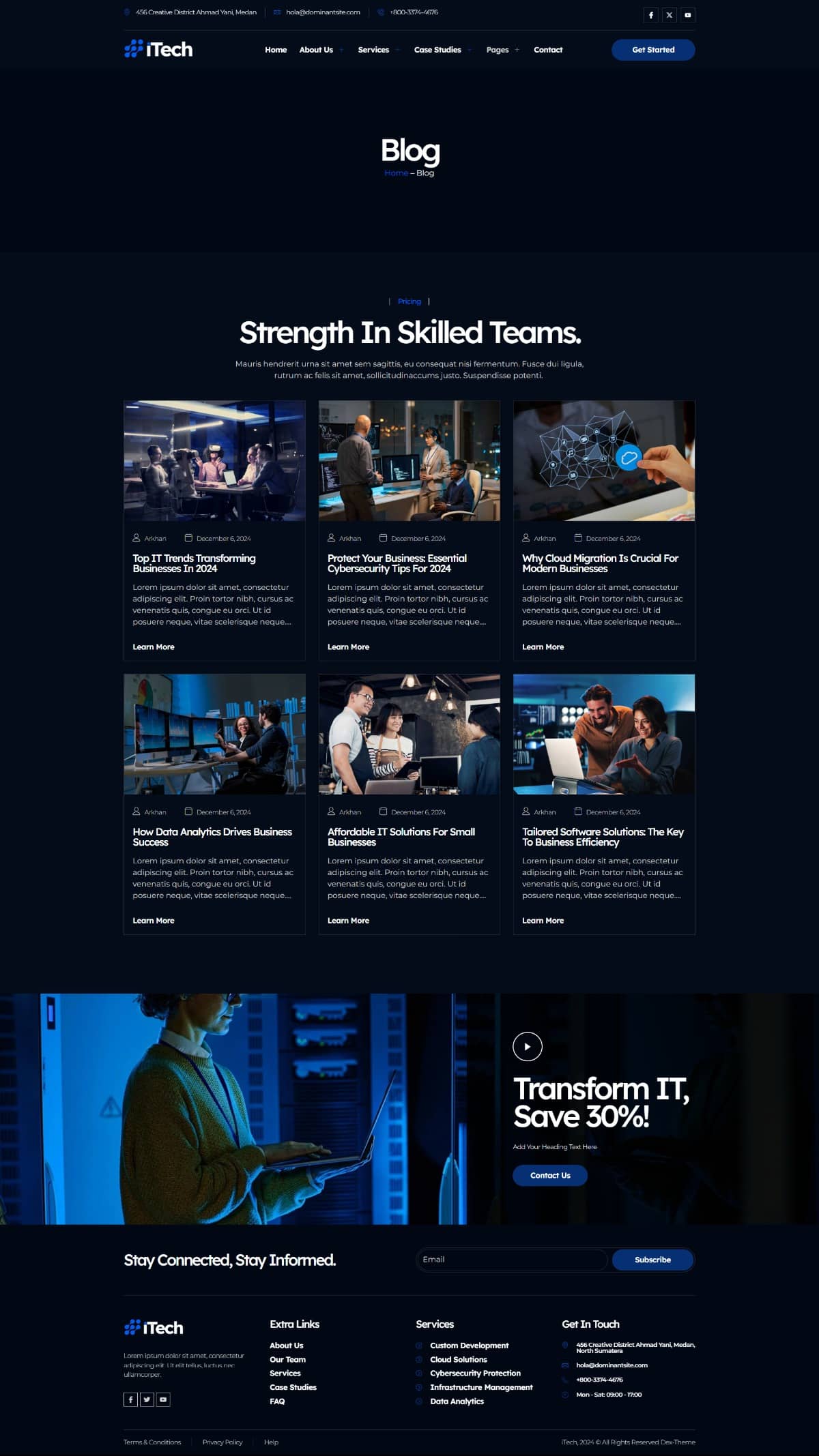 iTech - IT Solutions & Services Company Elementor Template Kit, WP ...
