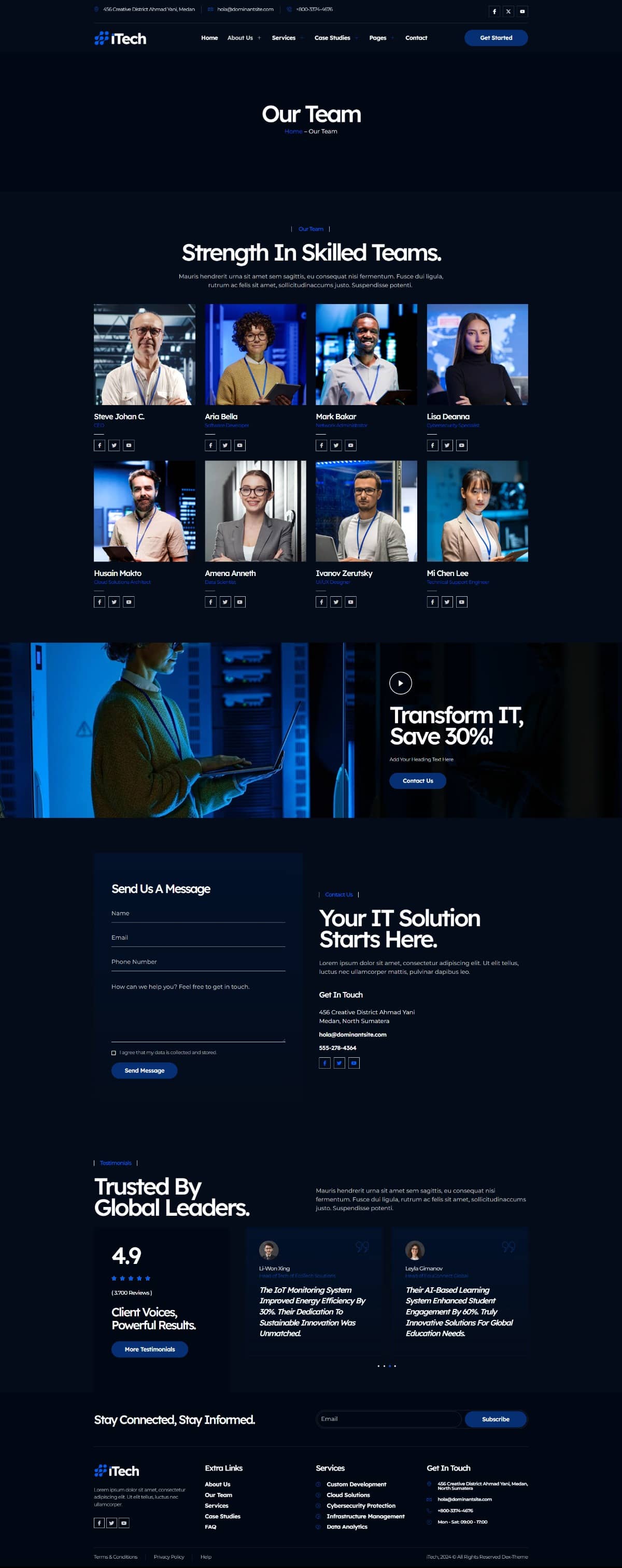 iTech - IT Solutions & Services Company Elementor Template Kit, WP ...