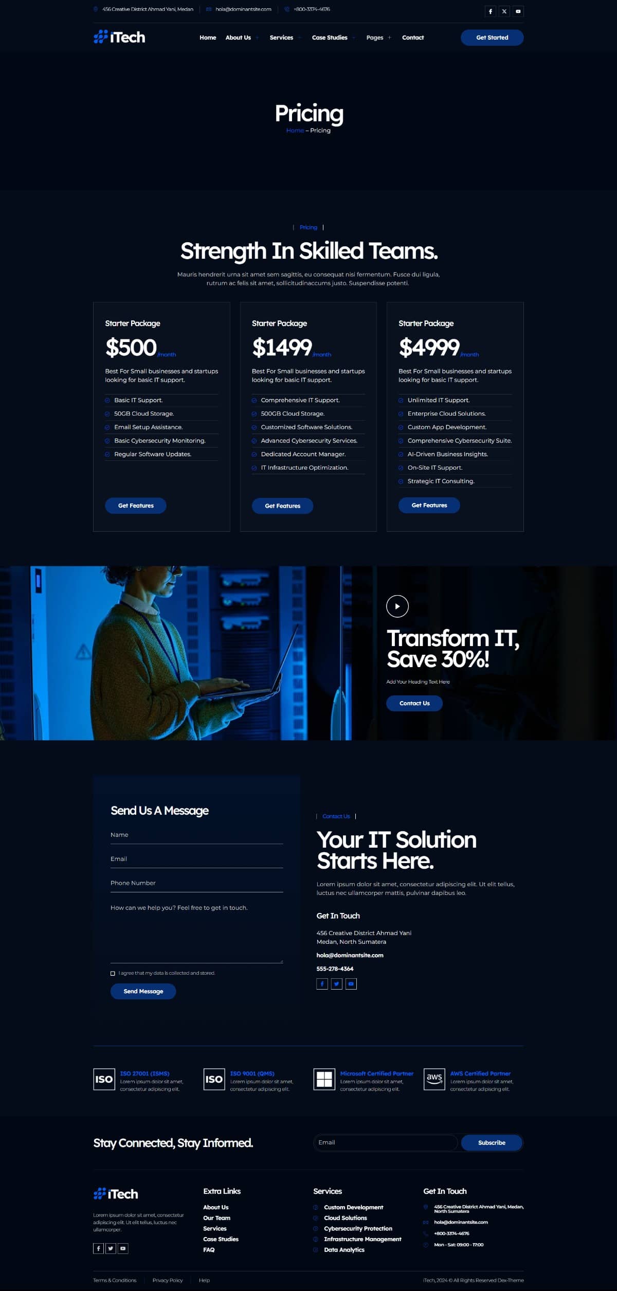 iTech - IT Solutions & Services Company Elementor Template Kit, WP ...