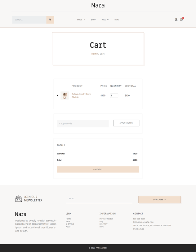 Nara - Jewelry Accessories Store Template Kit