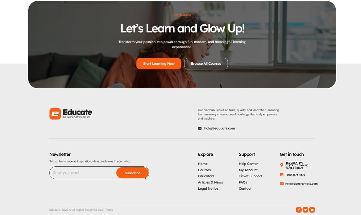 Educate – eLearning & Course Elementor Template Kit, WP Template Kits ...